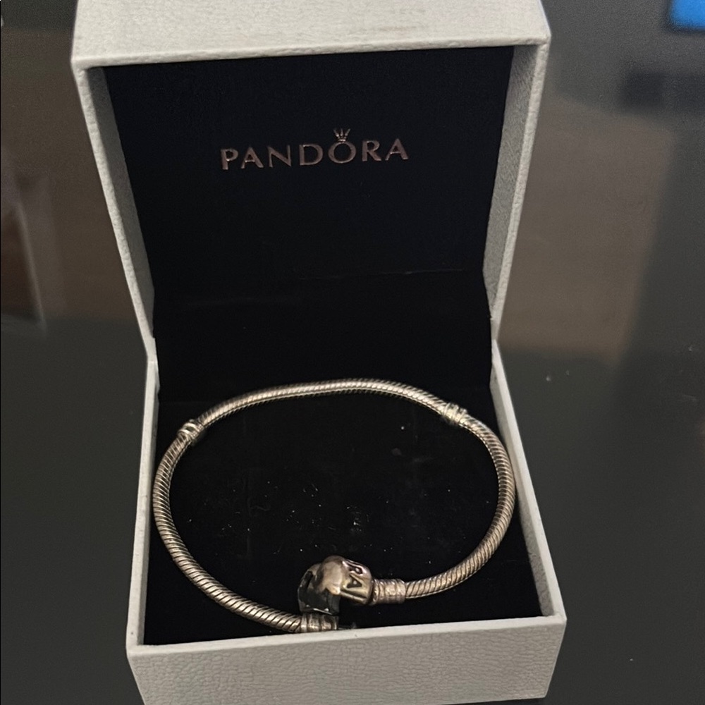 Pandora Moments Barrel Clasp Snake Chain Bracelet